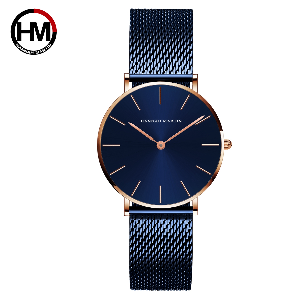 Anti-Magnetic Watch - Montre pour femme Hannah Martin, argentée,