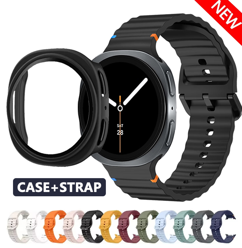 Smartwatch Samsung Watches For Men - Étui creux + Bracelet en Silicone