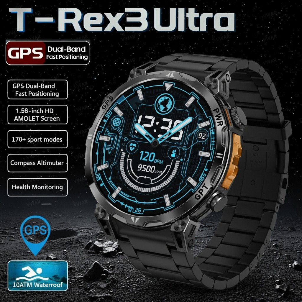 Huawei Smartwatch Watch Fit - 2026 nouveau t-rex 3 Pro militaire