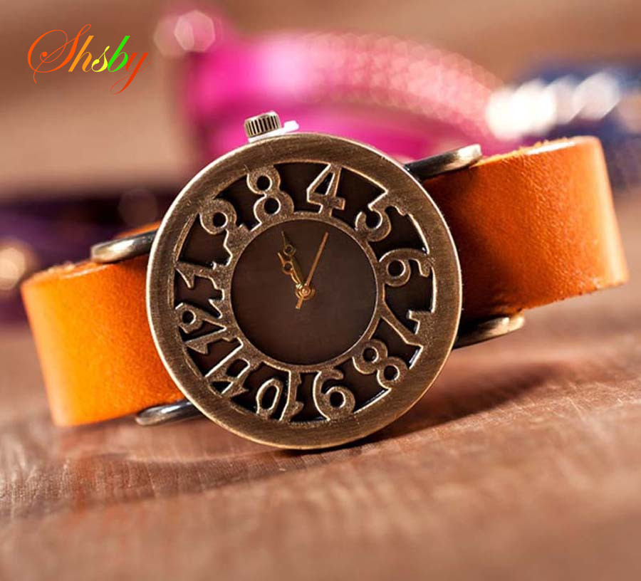Vintage Digital Watch - Shsby-Montre à quartz pour femmes, style