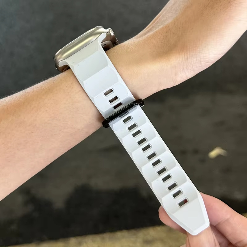 Bracelet de montre en silicone - Smartwatch Apple Watches For Men avis et prix