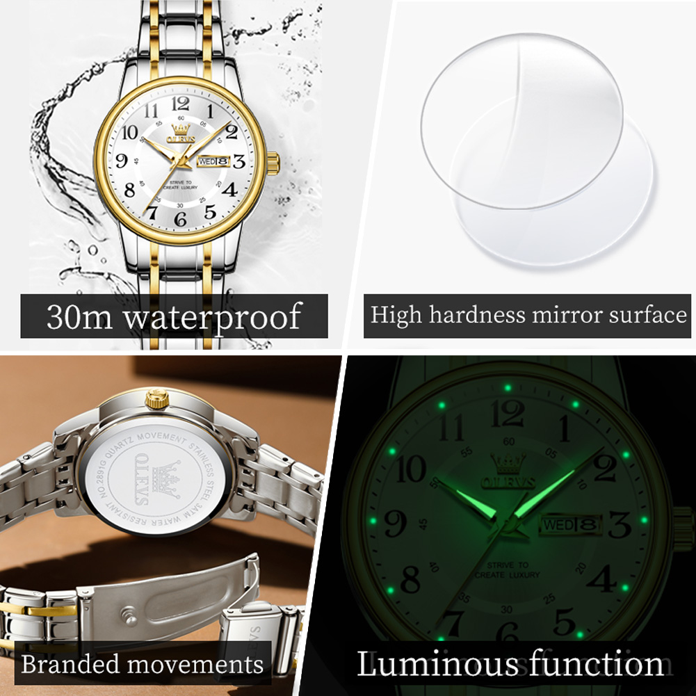 OLEVS 2891 marque de luxe mode - Anti-Magnetic Watch avis et prix