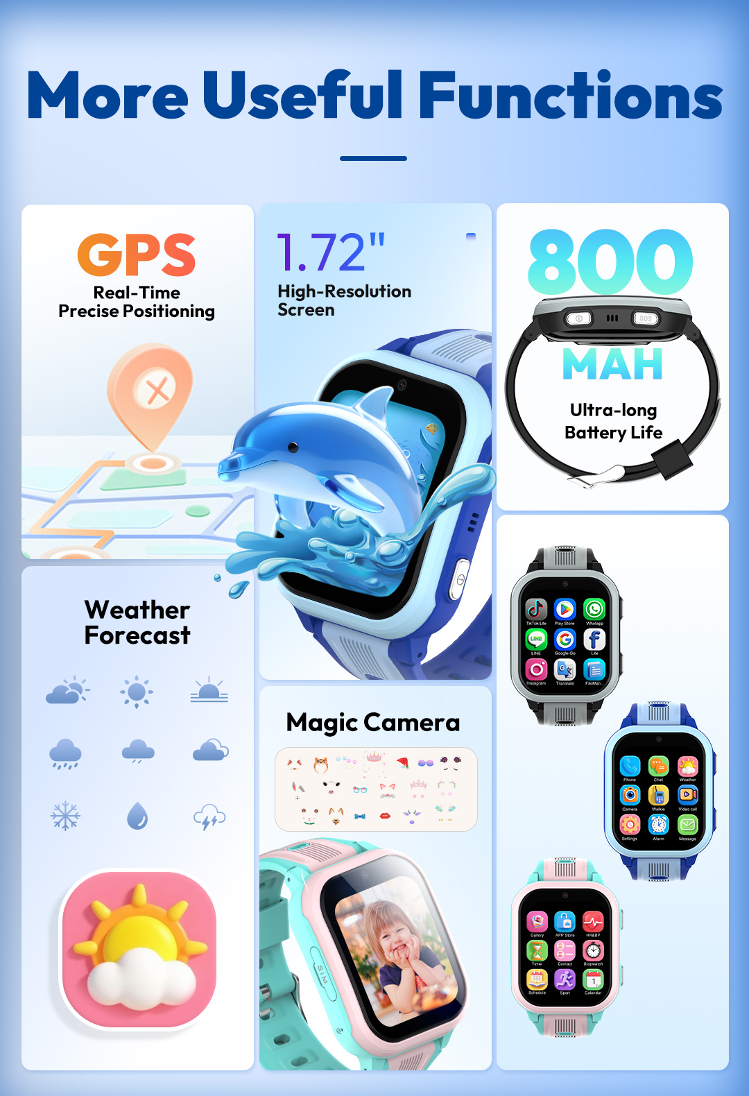 Montre connectée pour enfants  - Smartwatch Watches For Kids With Gps avis et prix