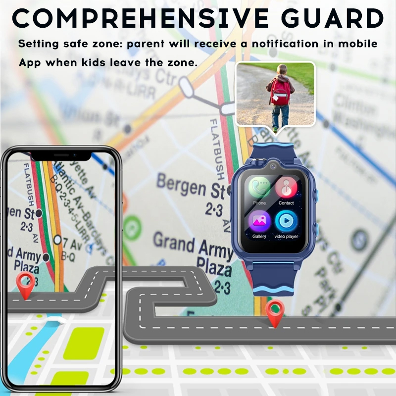 Montre connectée Yoateo pour e - Smartwatch Watches For Kids With Gps avis et prix
