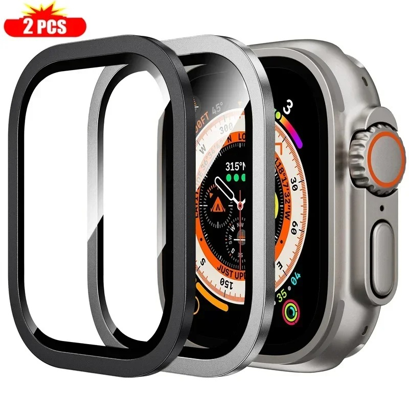 2 pièces verre trempé pour App - Smartwatch Apple Watches For Men avis et prix