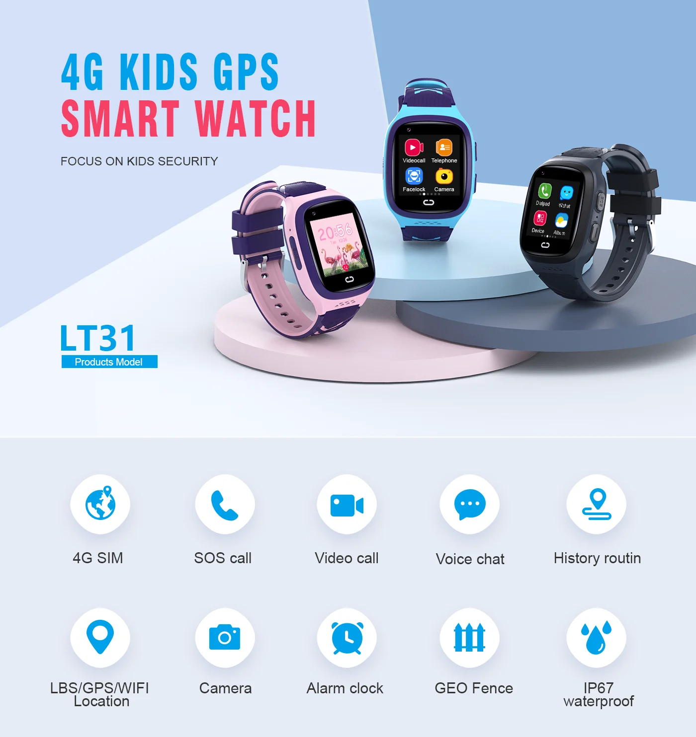 4G enfants Smartwatch SOS étan - Smartwatch Watches For Kids With Gps avis et prix