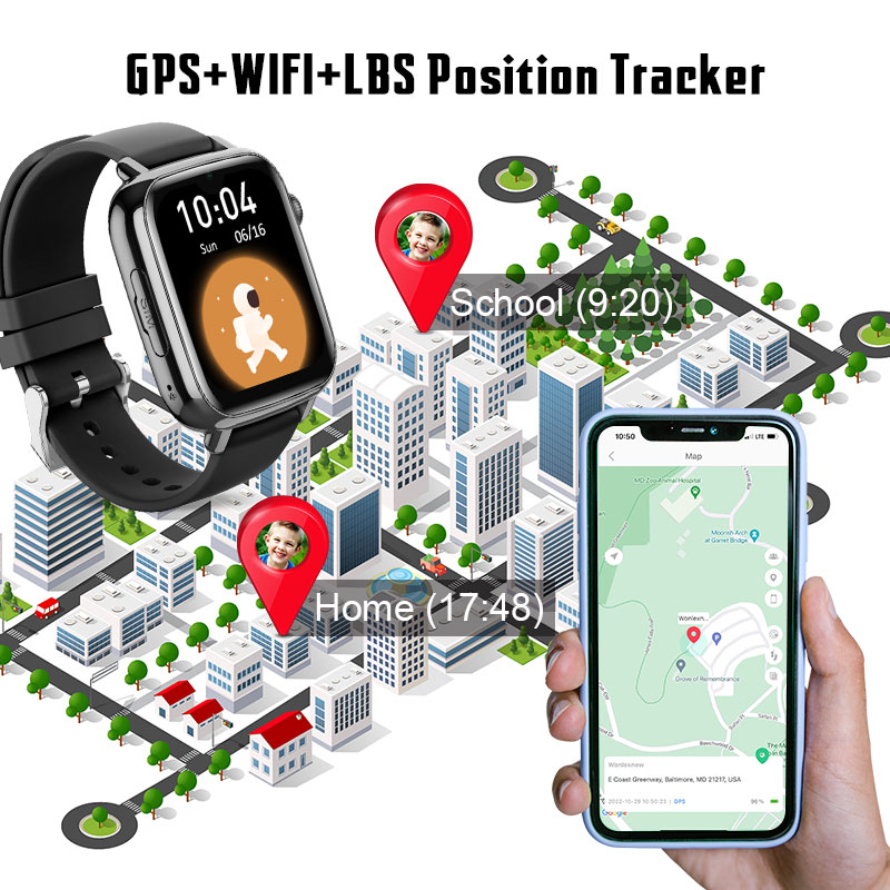 Wonlex KT34 montre intelligent - Smartwatch Watches For Kids With Gps avis et prix