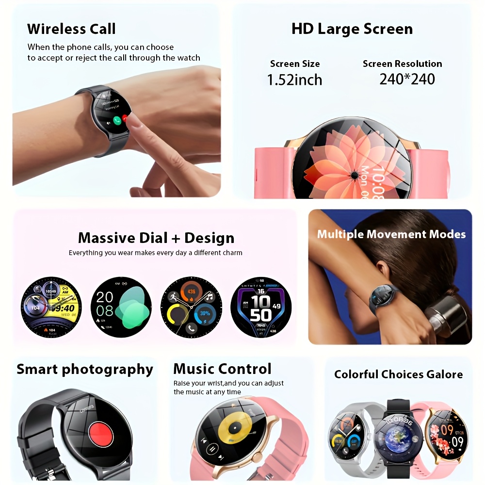 Montre connectée LAXASFIT 2026 - Smartwatch Sports Watches For Women avis et prix