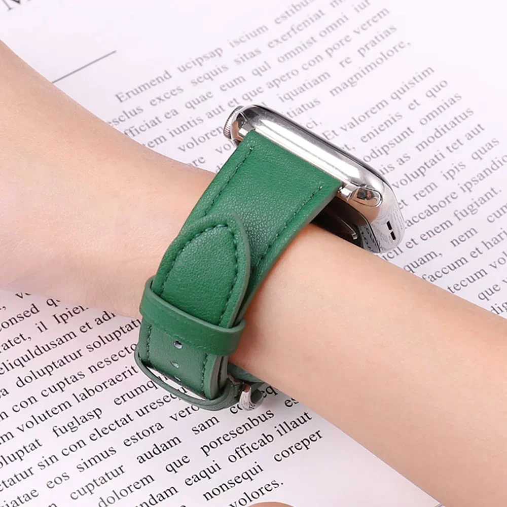 Bracelet de montre en cuir pou - Smartwatch Apple Watches For Men avis et prix