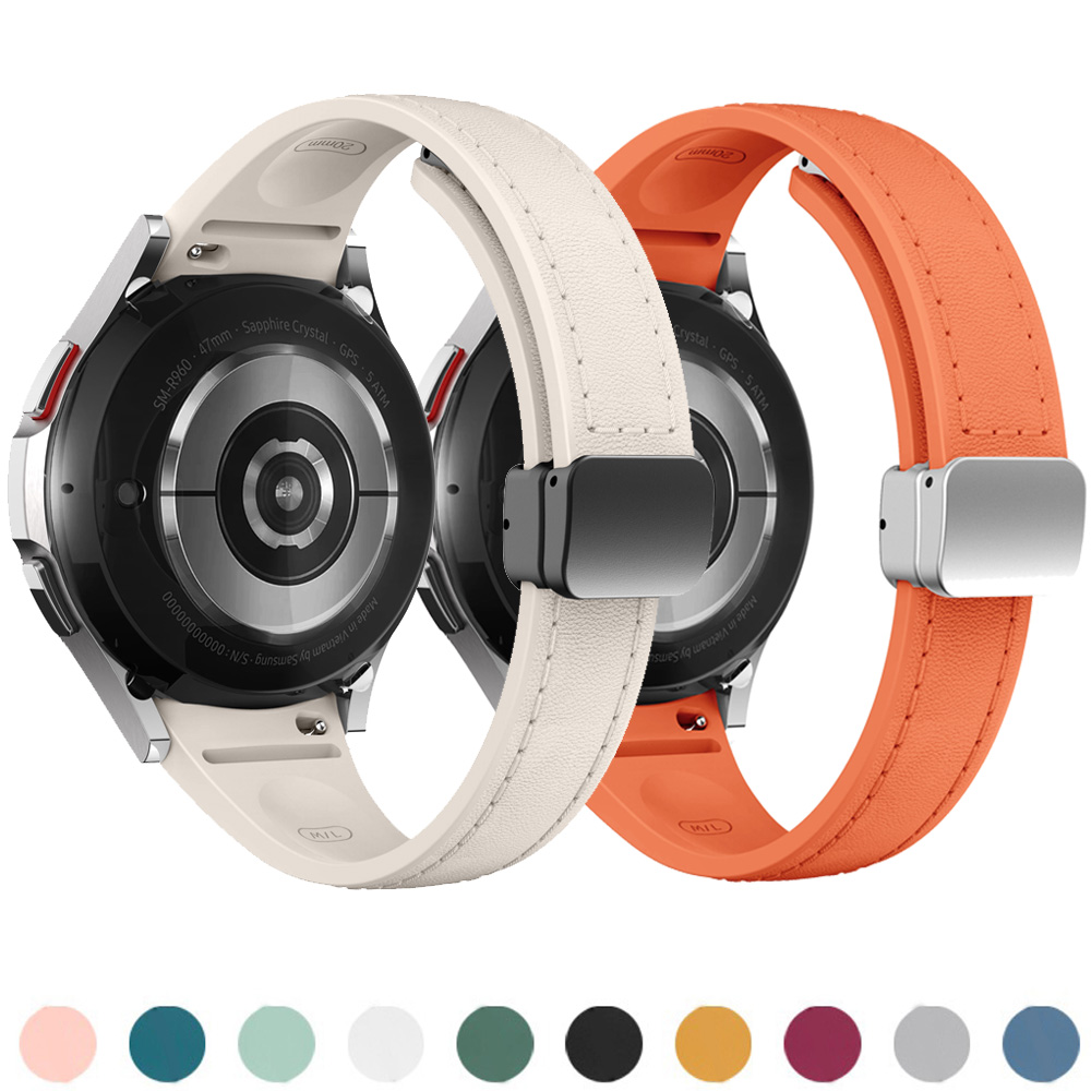 Bracelet en cuir véritable et  - Smartwatch Samsung Watches For Men avis et prix